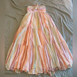 American Eagle Outfitters Multicolor Striped Midi Dress